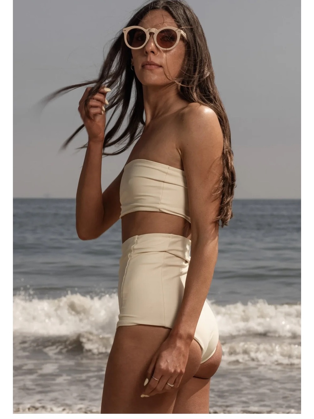 HEIDI MERRICK Butter Vincent Bandeau Bikini Top ONLY
